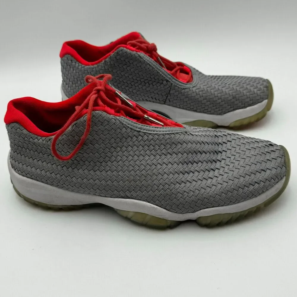 NIKE AIR JORDAN | Men's 9.5 Wolf Grey Basketball Athletic Shoes Sneakers Low Top
